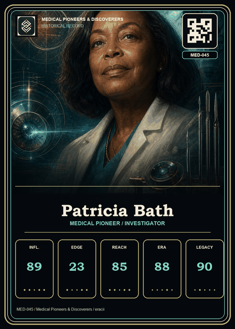 Patricia Bath individual eracii card front.