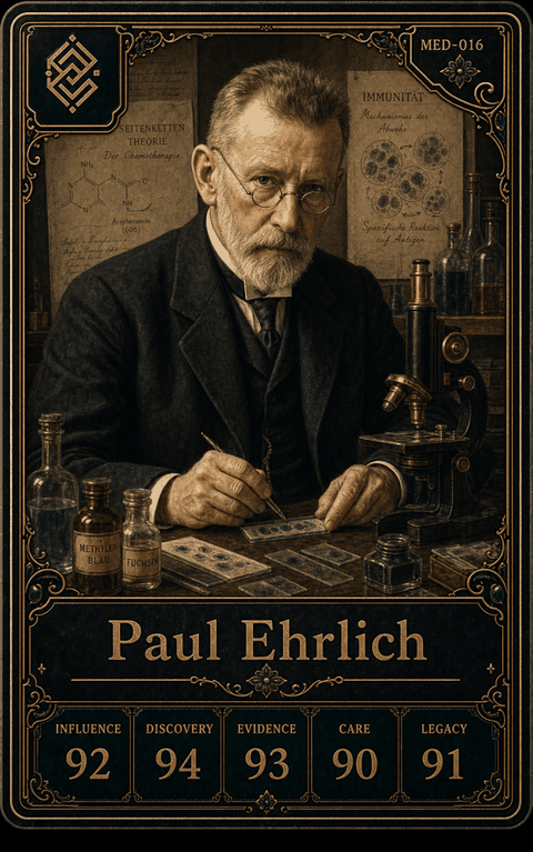 Paul Ehrlich individual eracii card front.