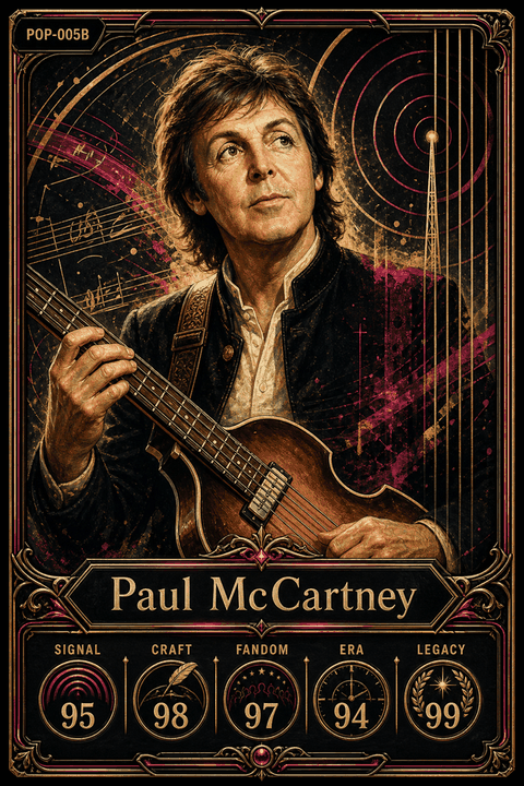 Paul McCartney individual eracii card front.