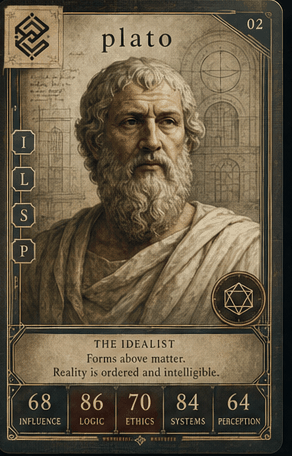 Plato individual eracii card front.