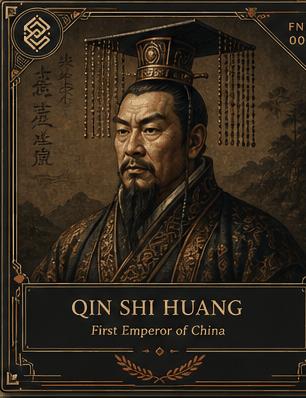 Qin Shi Huang individual eracii card front.