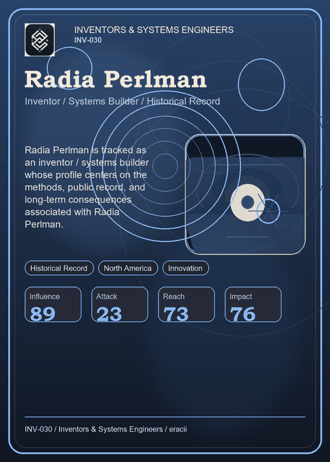 Radia Perlman individual eracii card front.