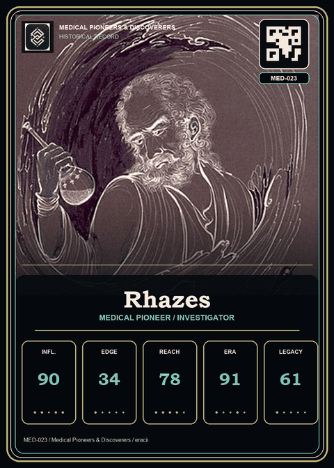 Rhazes individual eracii card front.