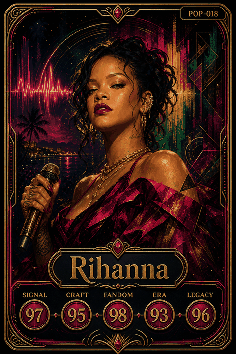 Rihanna individual eracii card front.
