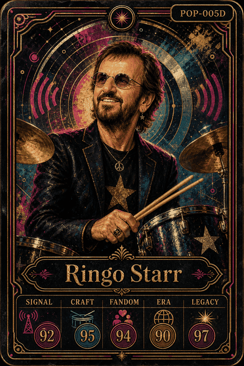 Ringo Starr individual eracii card front.