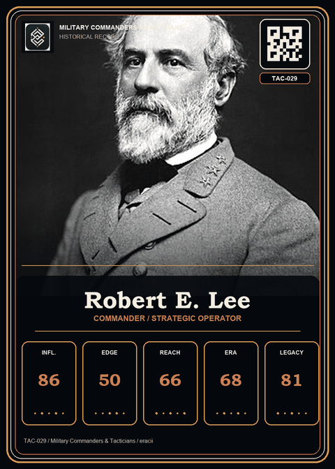 Robert E. Lee individual eracii card front.
