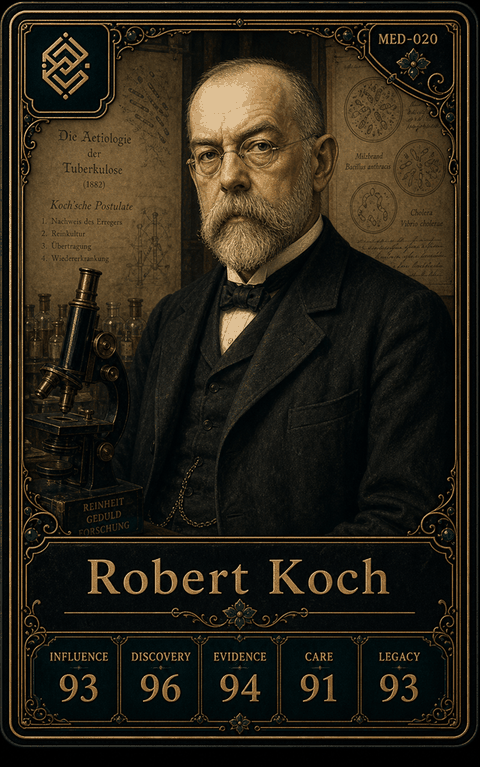 Robert Koch individual eracii card front.