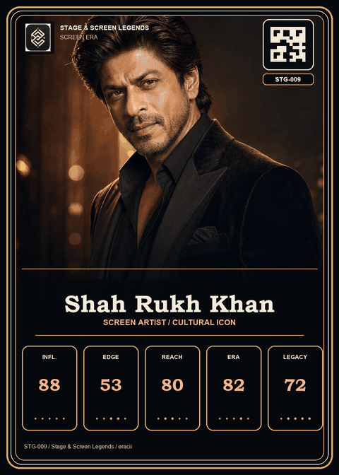 Shah Rukh Khan individual eracii card front.