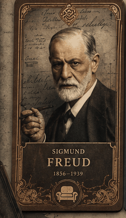 Sigmund Freud individual eracii card front.
