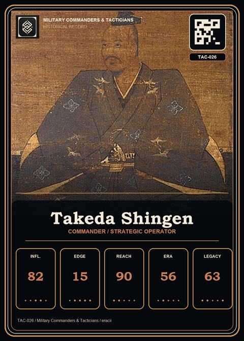 Takeda Shingen individual eracii card front.