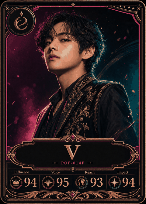 V individual eracii card front.