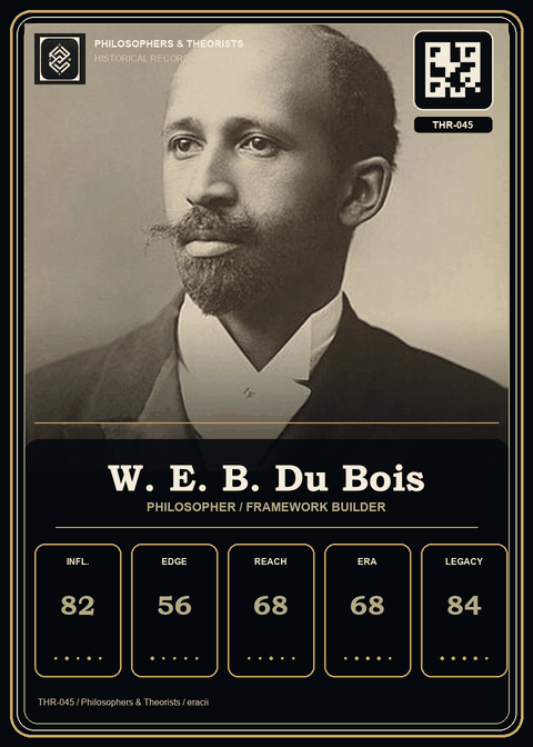 W. E. B. Du Bois individual eracii card front.
