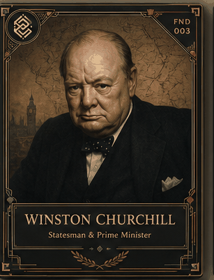 Winston Churchill individual eracii card front.