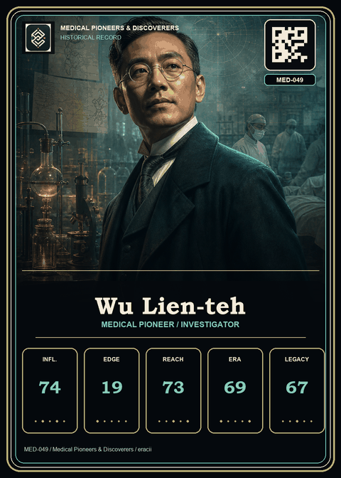 Wu Lien-teh individual eracii card front.