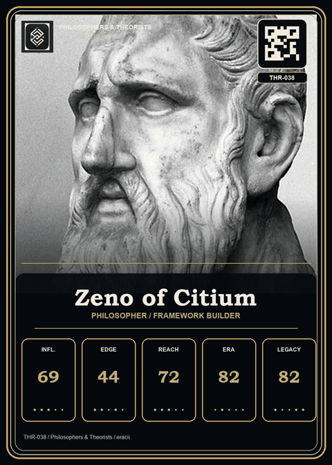 Zeno of Citium individual eracii card front.